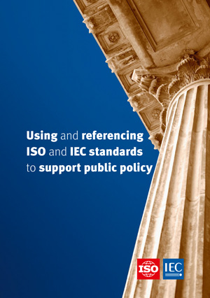 Cover page: Using and referencing ISO and IEC standards to support public policy