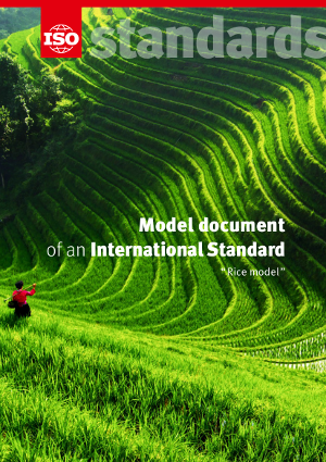 Cover page: Model document of an International Standard - Rice model